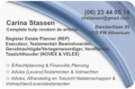 mevrouw C.H. Stassen REP (Register Estate Planner) mevrouw C.H. Stassen REP (Register Estate Planner)